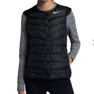 Nike Women's Black Quilted Vest